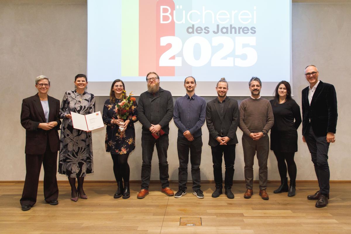 Preisverleihung an die Mediathek der Stadtbibliothek Graz