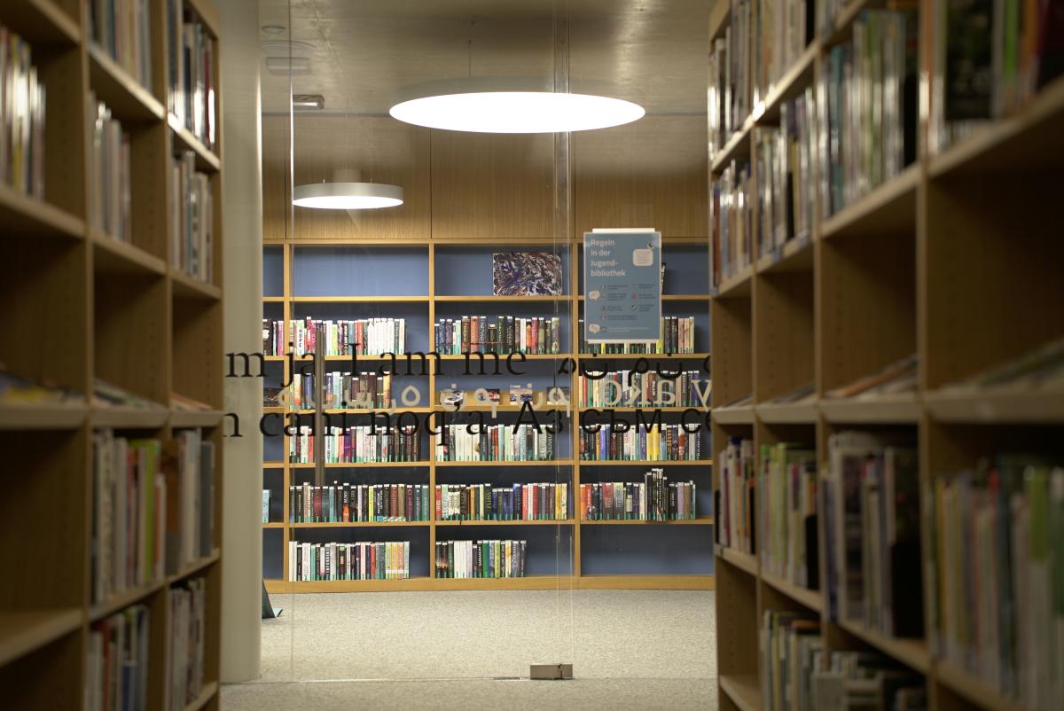 Innenbereich der Stadtbibliothek Dornbirn