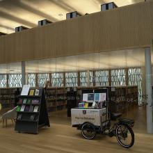 Innenbereich der Stadtbibliothek Dornbirn